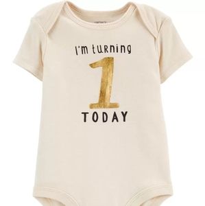 CARTERS Baby 1st Birthday Original Bodysuit 9M NWT